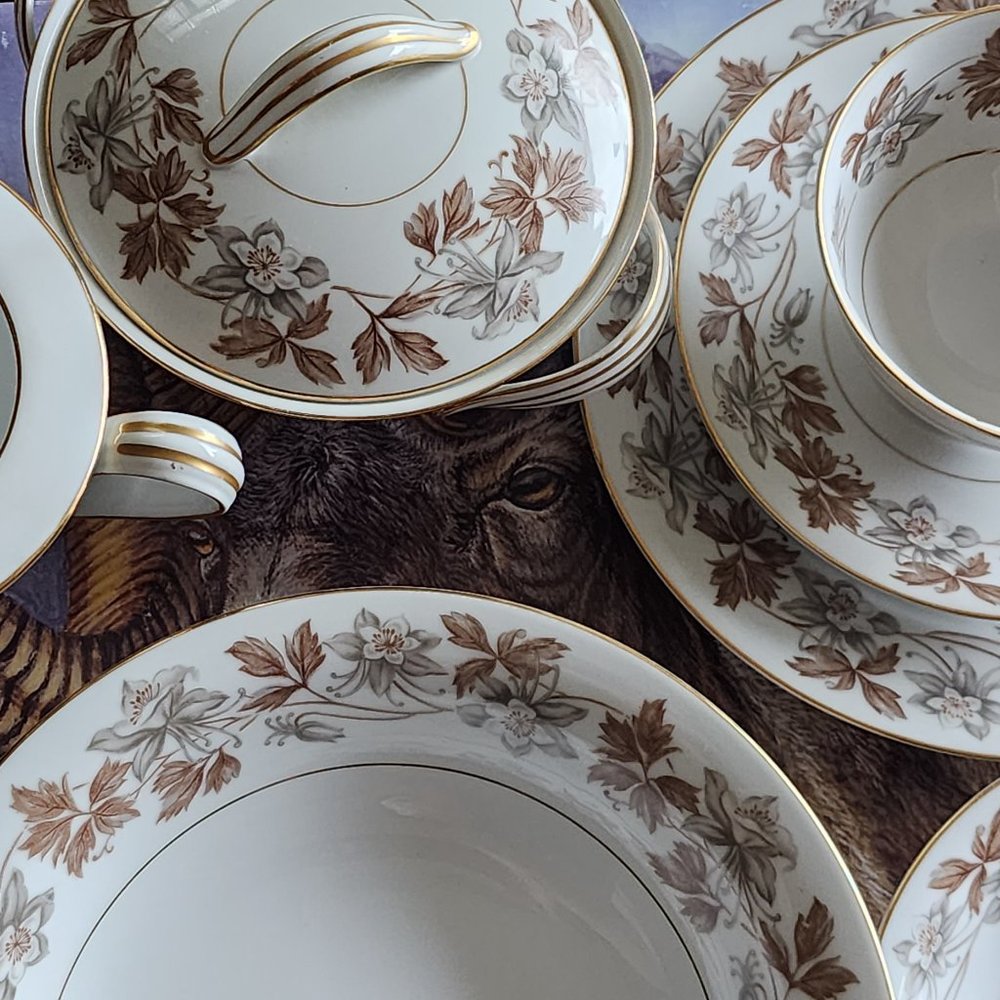 FINE CHINA 70 PC SET - Picture 2 of 5